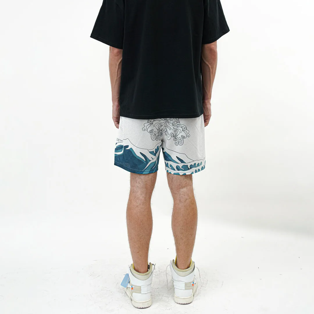 Japanese trend casual mesh street shorts