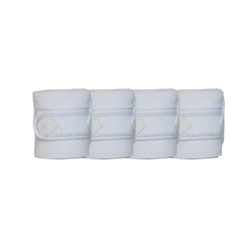 Kentucky Horsewear Polar Fleece Bandage Pearls, White, Full