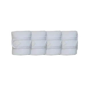 Kentucky Horsewear Polar Fleece Bandage Pearls, White, Full