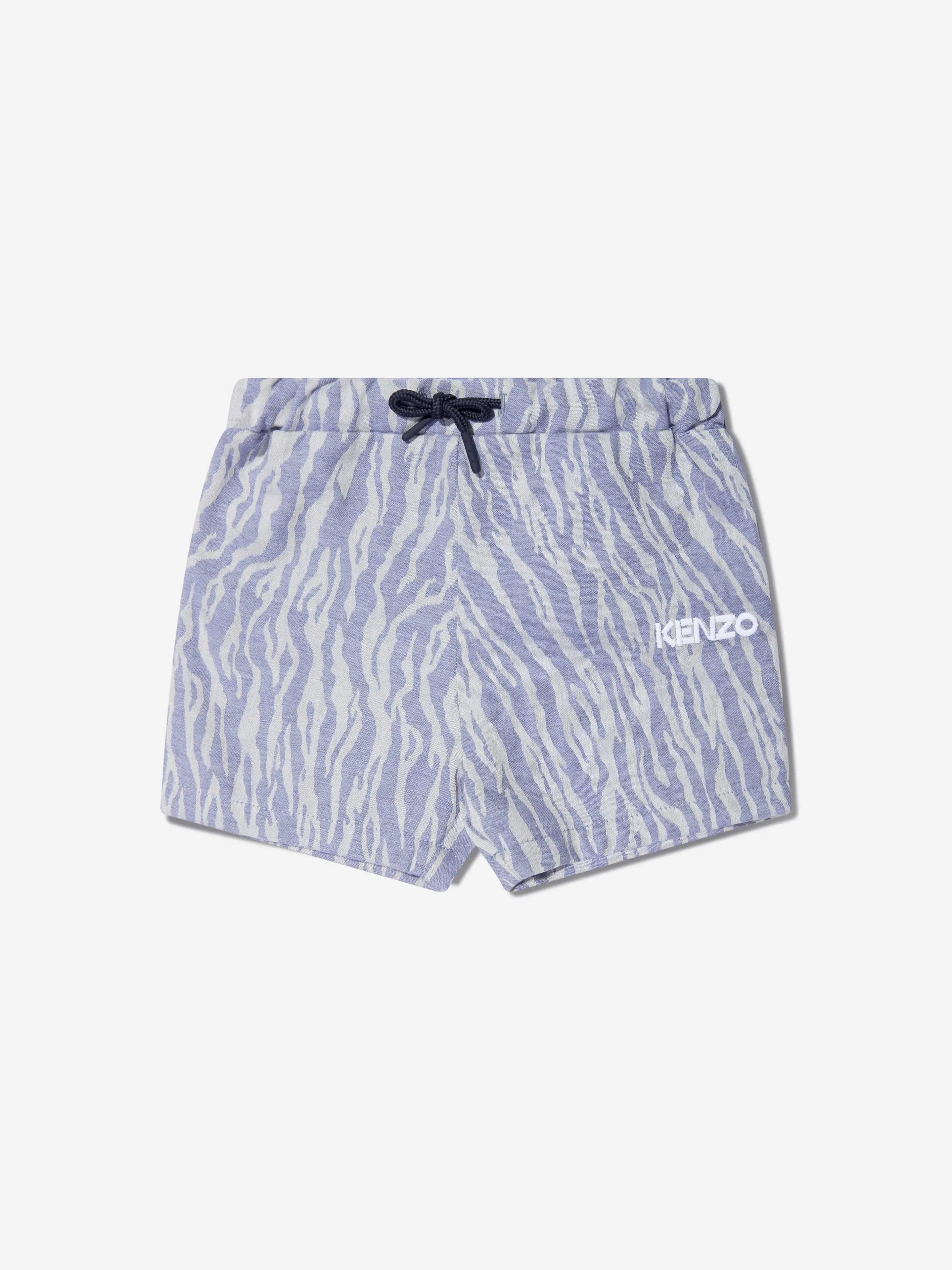 KENZO Baby Boys Organic Cotton Polo Shirt And Shorts in White