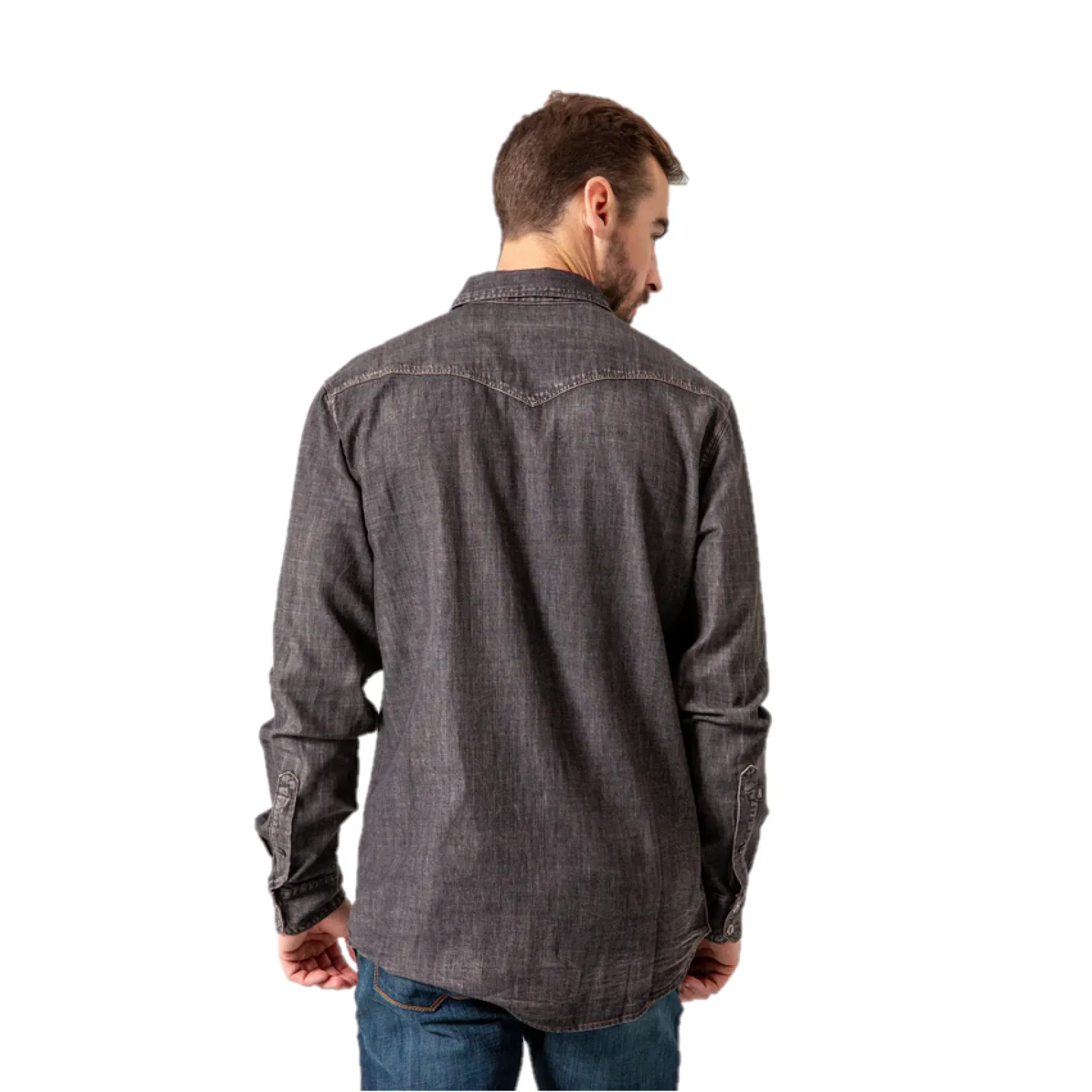 Kimes Ranch® Men's Grimes Black Denim Button Down Shirt KR-GRIMES