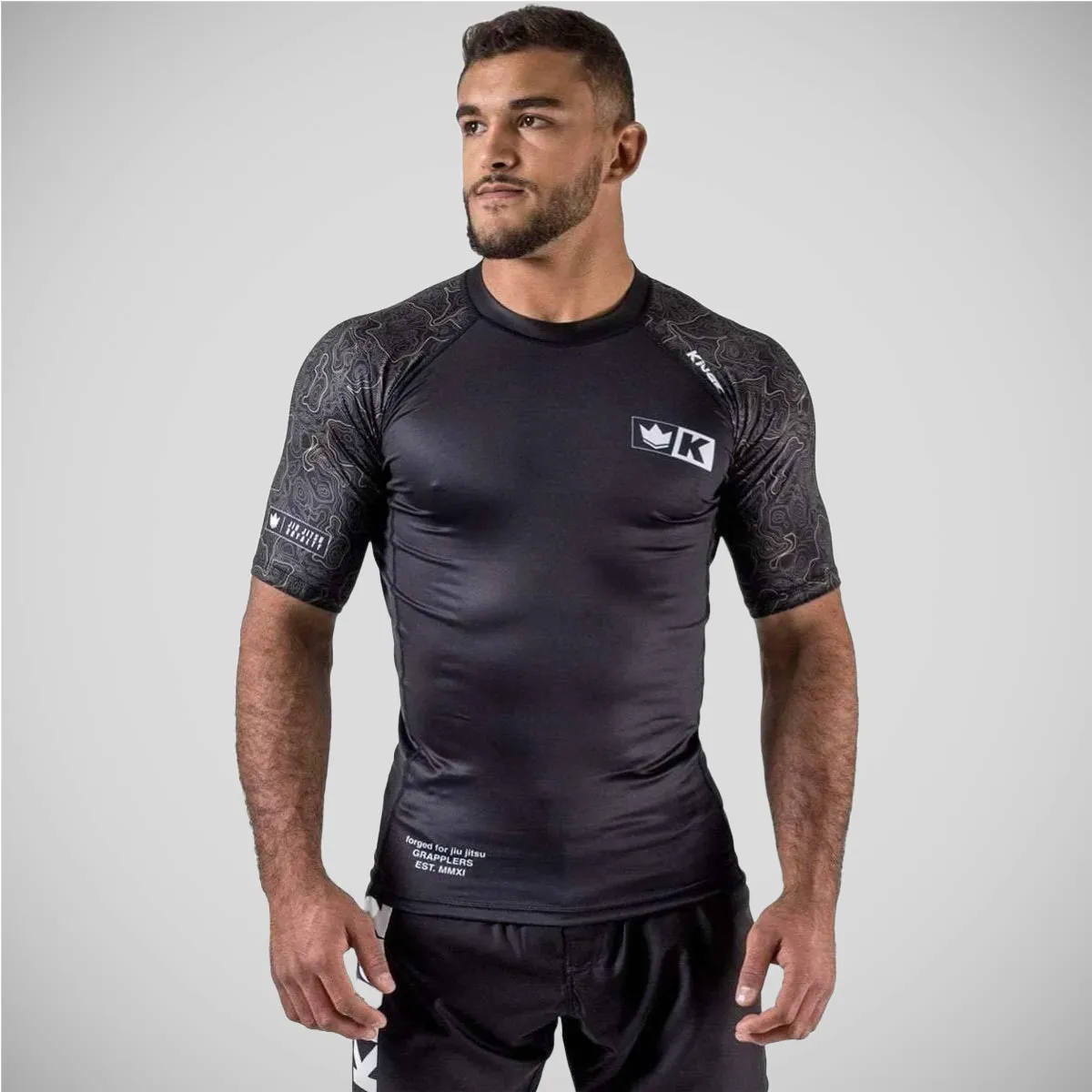 Kingz Apex Short Sleeve Rash Guard Black