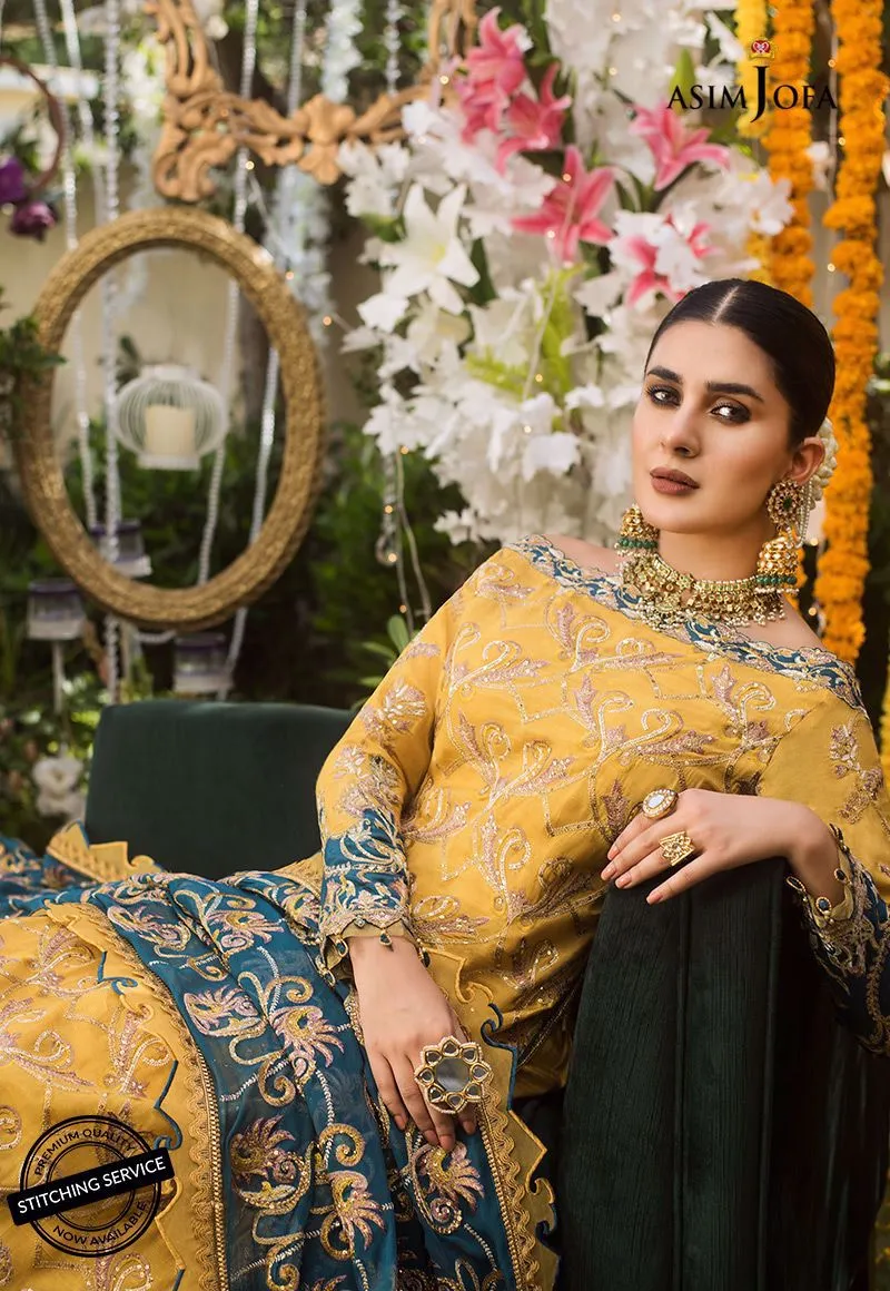 Latest Designer Chiffon Dress in Mustard Color # C2001