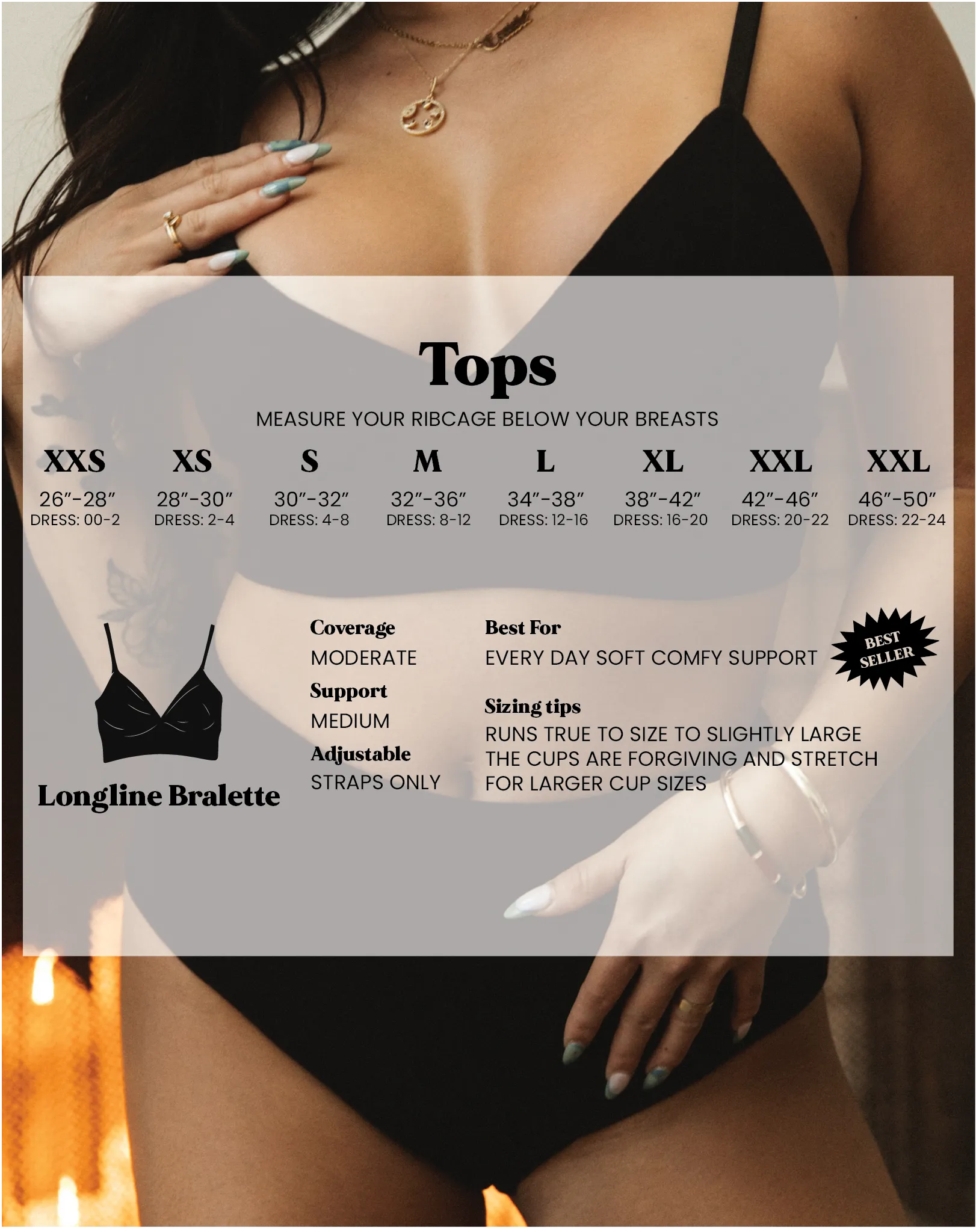 Longline Bralette - Camel