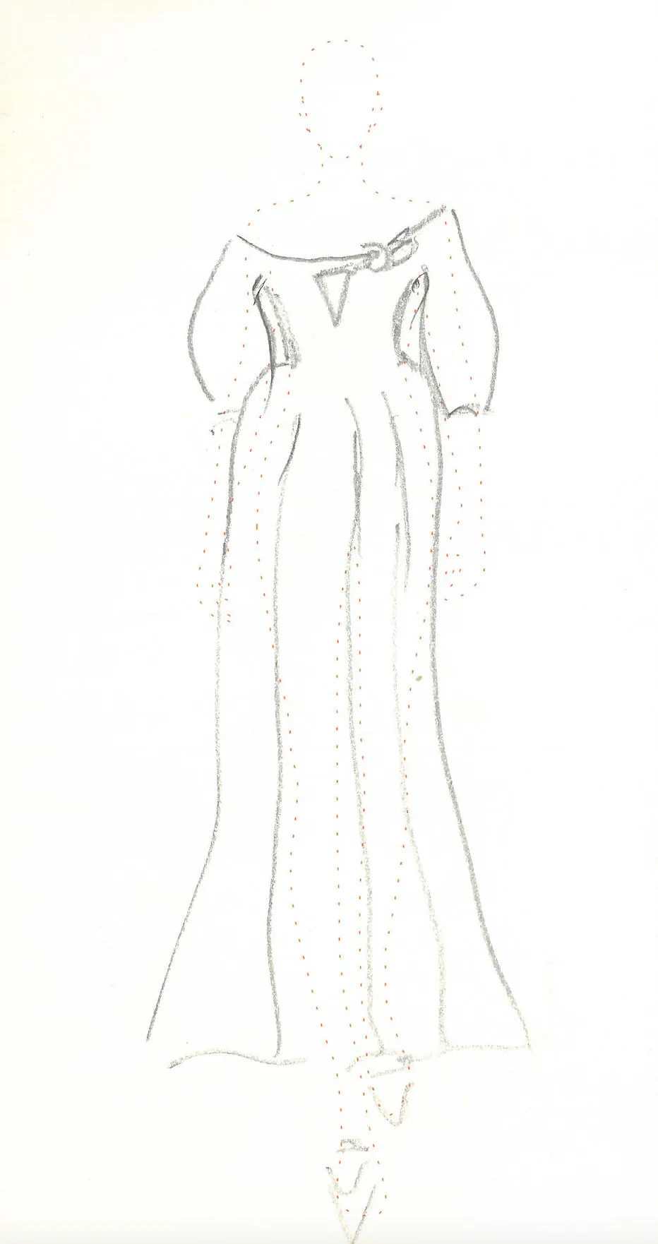Madyn Sequin Maxi Dress in Ivory Virgin Wool