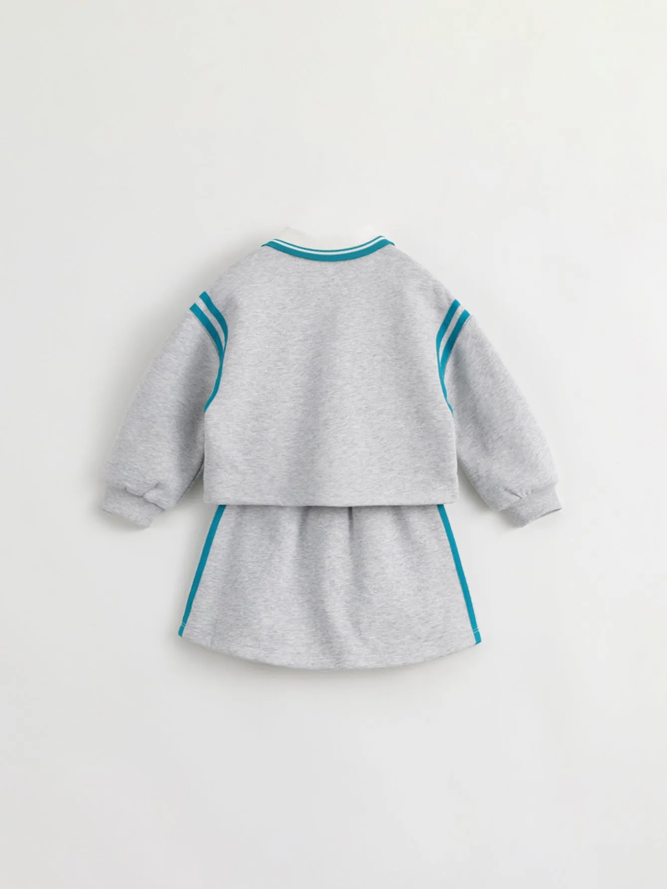 MARC & JANIE Girls Polo Collar Sweatshirt Skirt Sets 231367