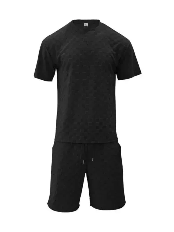 Men's Checkerboard Leisure Two-Piece