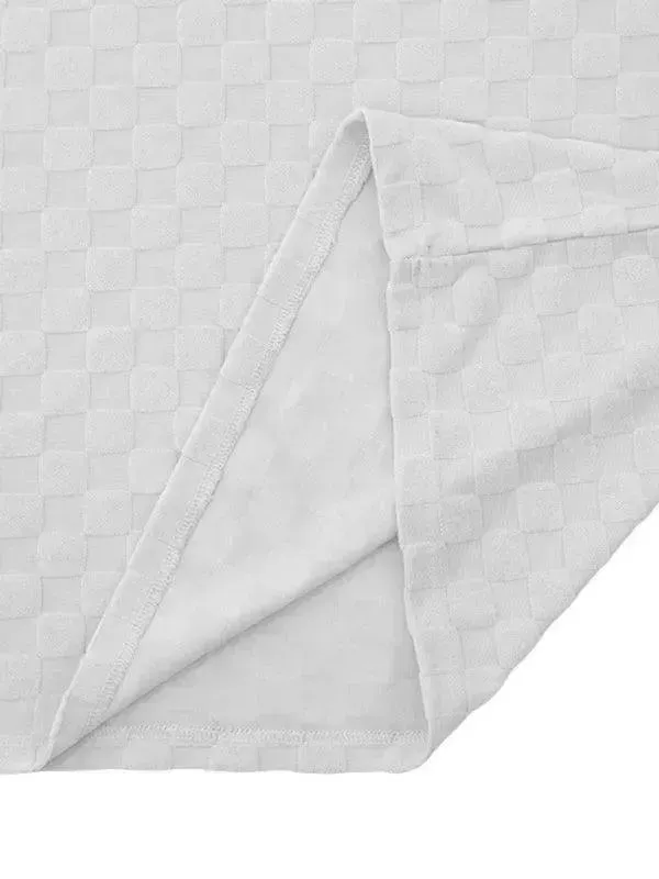Men's Checkerboard Leisure Two-Piece