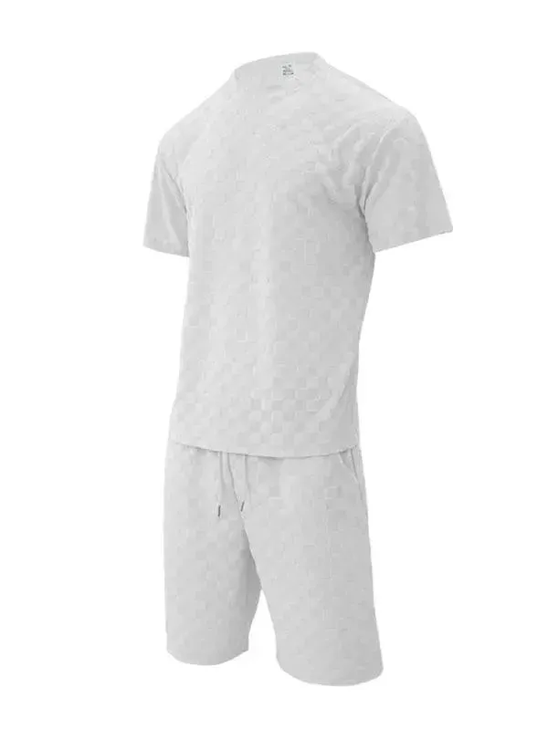 Men's Checkerboard Leisure Two-Piece