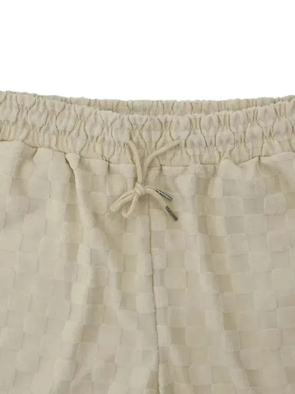 Men's Checkerboard Leisure Two-Piece