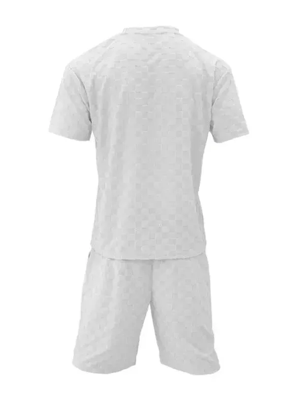 Men's Checkerboard Leisure Two-Piece