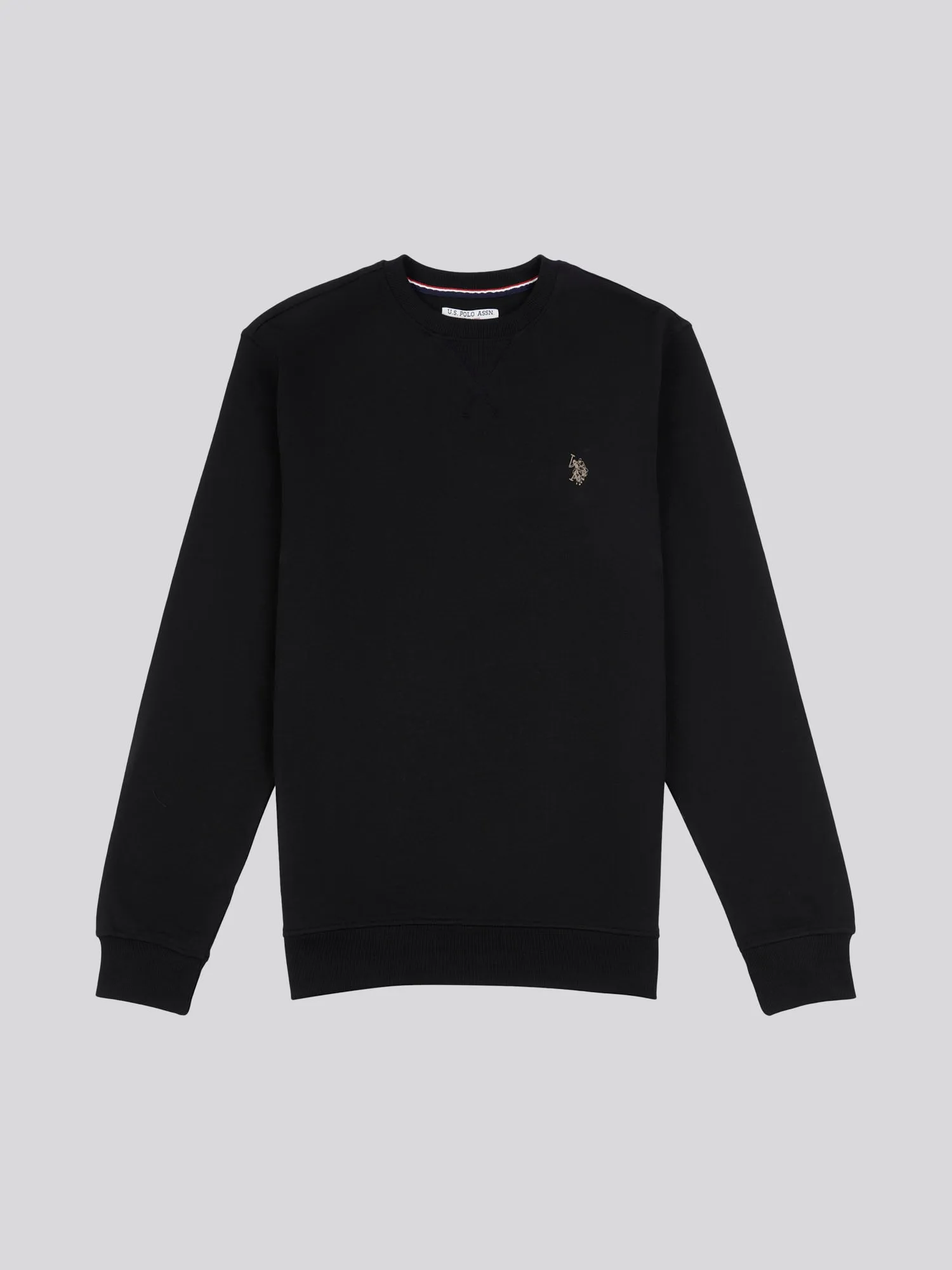 Mens Crew Neck Sweatshirt in Black