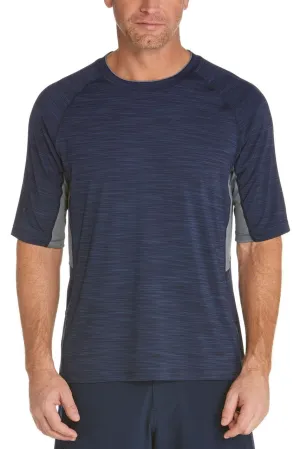 Men's Ultimate Short Sleeve Rash Guard  |  Navy Line