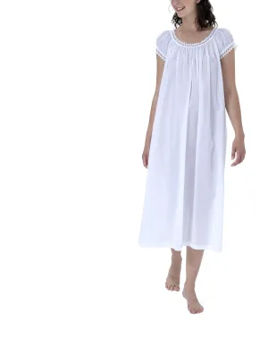 Monica 2NH Long Mousseline Nightdress (in stock, 3-day dispatch)