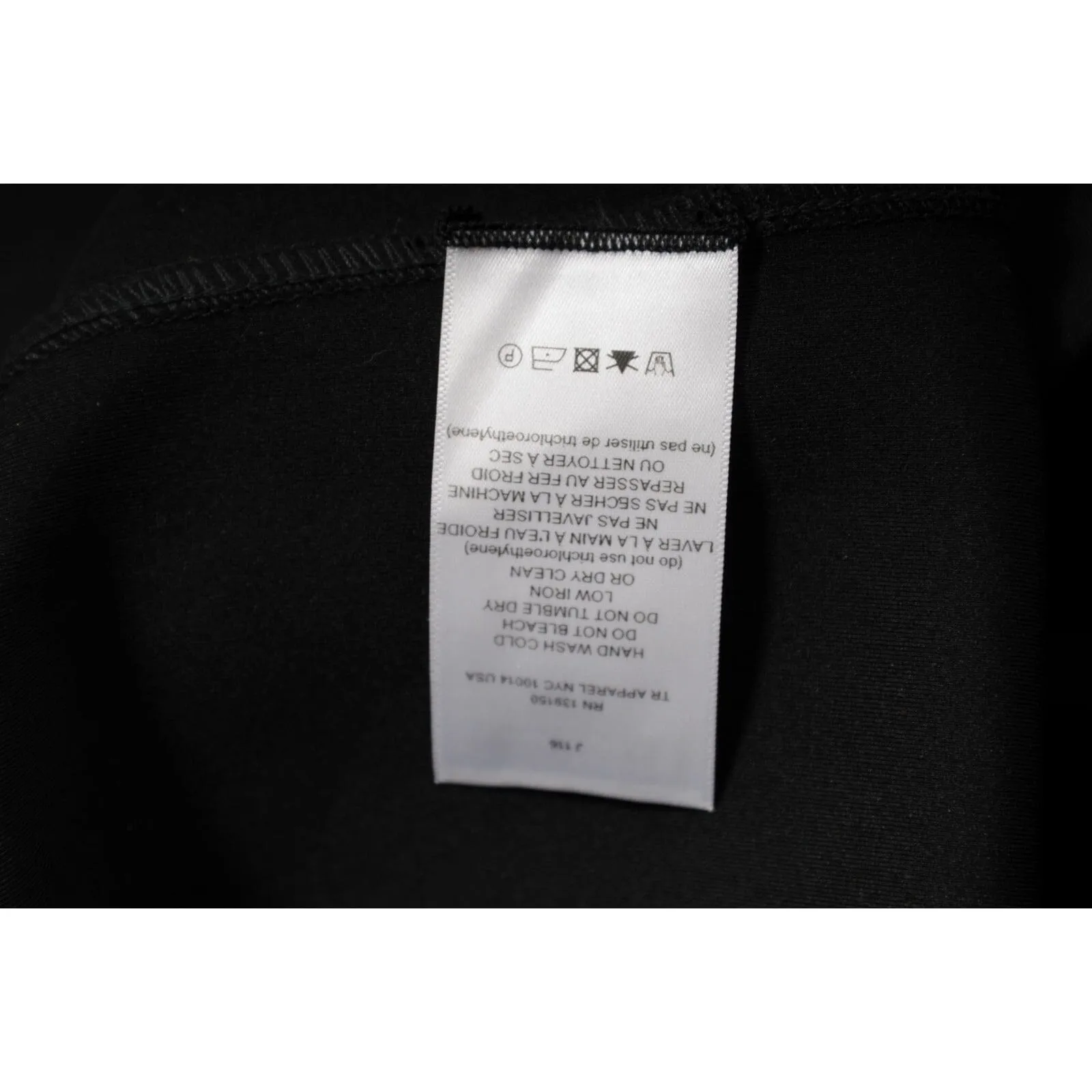 Nania Off The Shoulder Stretch Scuba Dress Size Large Black