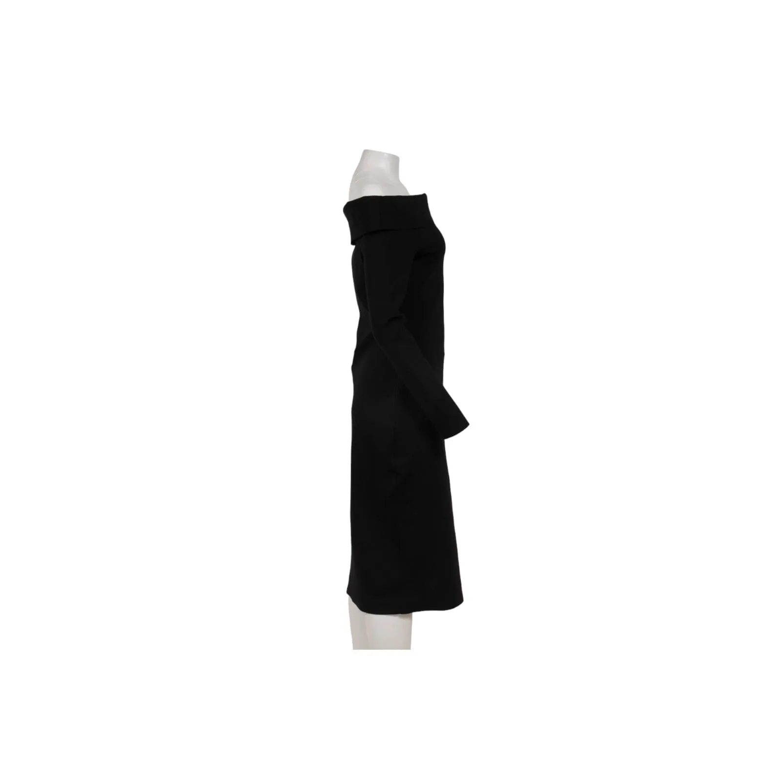 Nania Off The Shoulder Stretch Scuba Dress Size Large Black