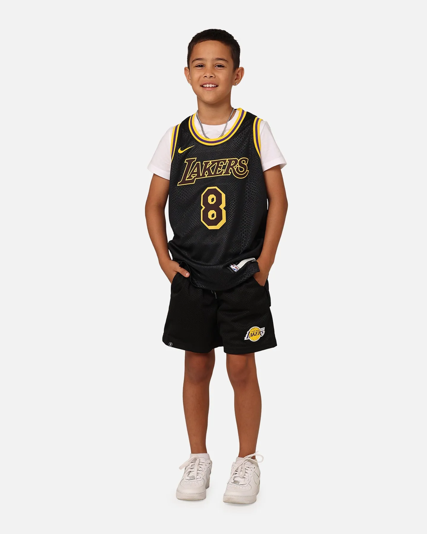 NBA Kids' Los Angeles Lakers Team Mesh Shorts Black