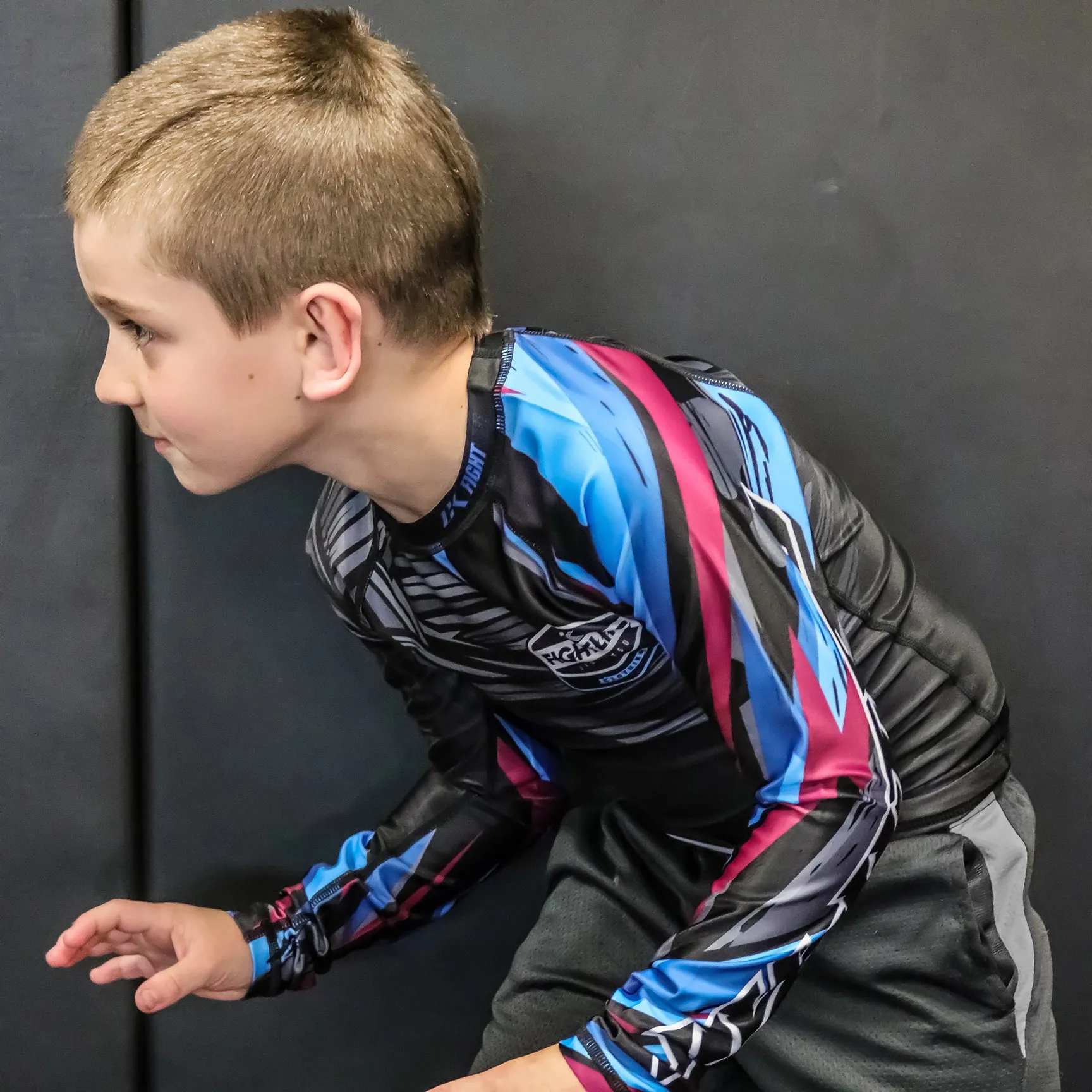 NEW! CK AMETHYST RASHGUARD KIDS Multi colored