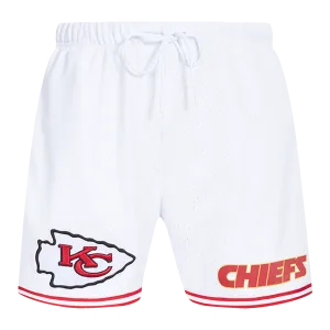 NFL KANSAS CITY CHIEFS MEN'S MESH SHORT (WHITE/RED)