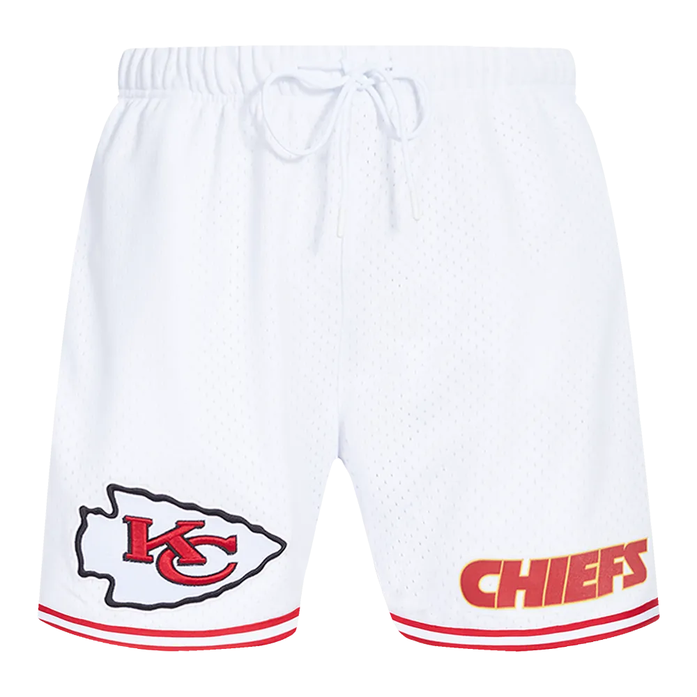 NFL KANSAS CITY CHIEFS MEN'S MESH SHORT (WHITE/RED)