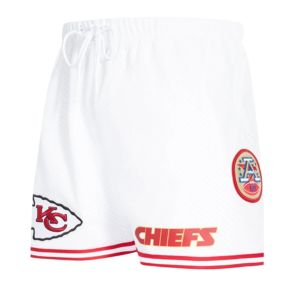 NFL KANSAS CITY CHIEFS MEN'S MESH SHORT (WHITE/RED)