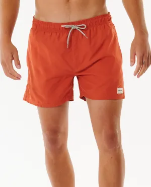 Offset Volley Shorts in Spiced Rum