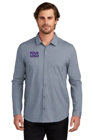 OGIO Extend Customzied Button Downs, Deep Blue Heather