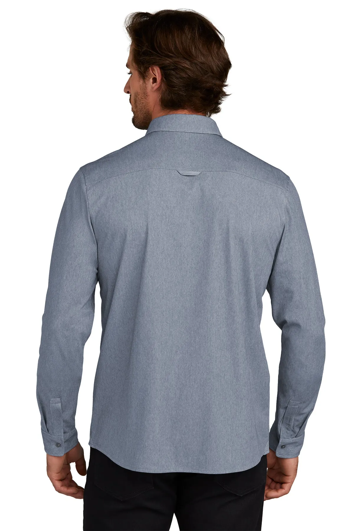 OGIO Extend Customzied Button Downs, Deep Blue Heather