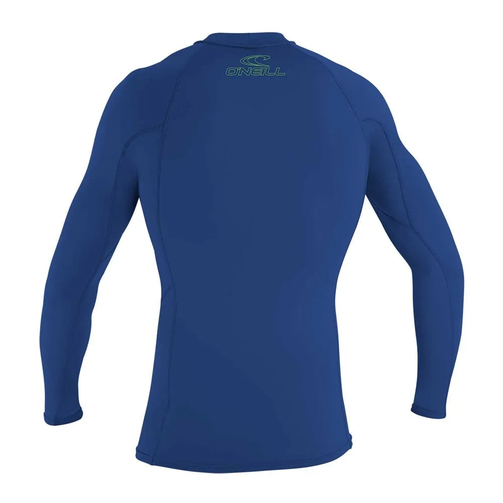 O'Neill Youth Basic Skins Long Sleeve Rash Guard  - Pacific