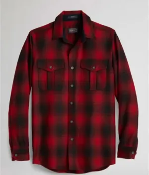 Pendleton | Plaid Scout Shirt | Long Sleeve | Men's | Red/Black Buffalo Check