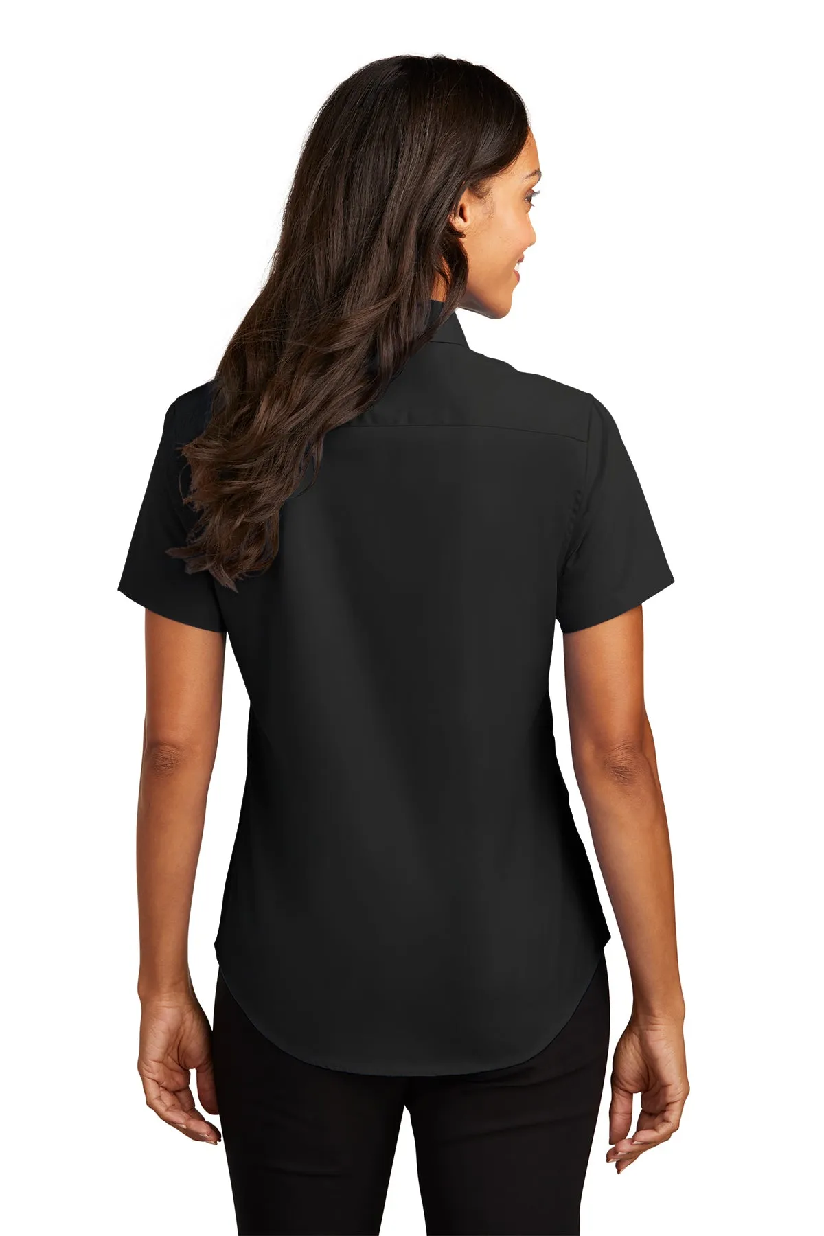 Port Authority Ladies Easy Care Shirt, Black/Light Stone [Allied Residential]