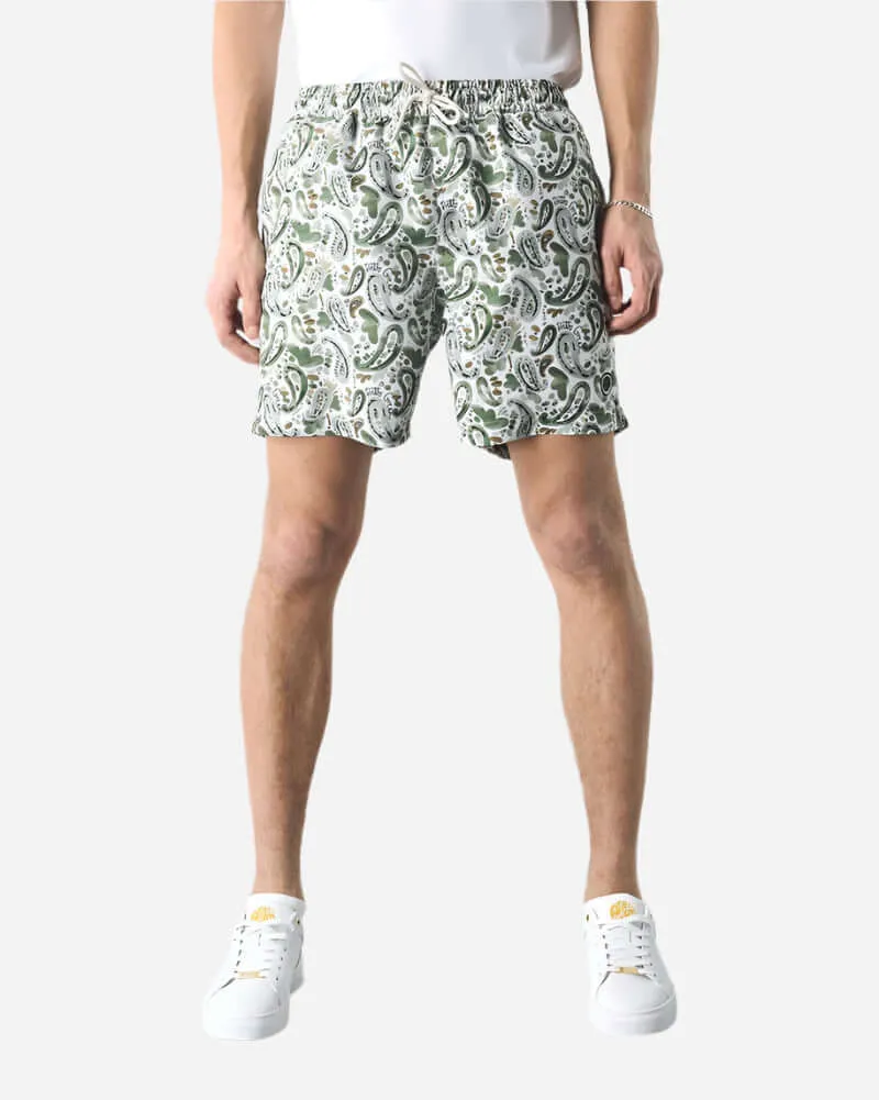 Pretty Green AQUARELLE Paisley Swim Shorts