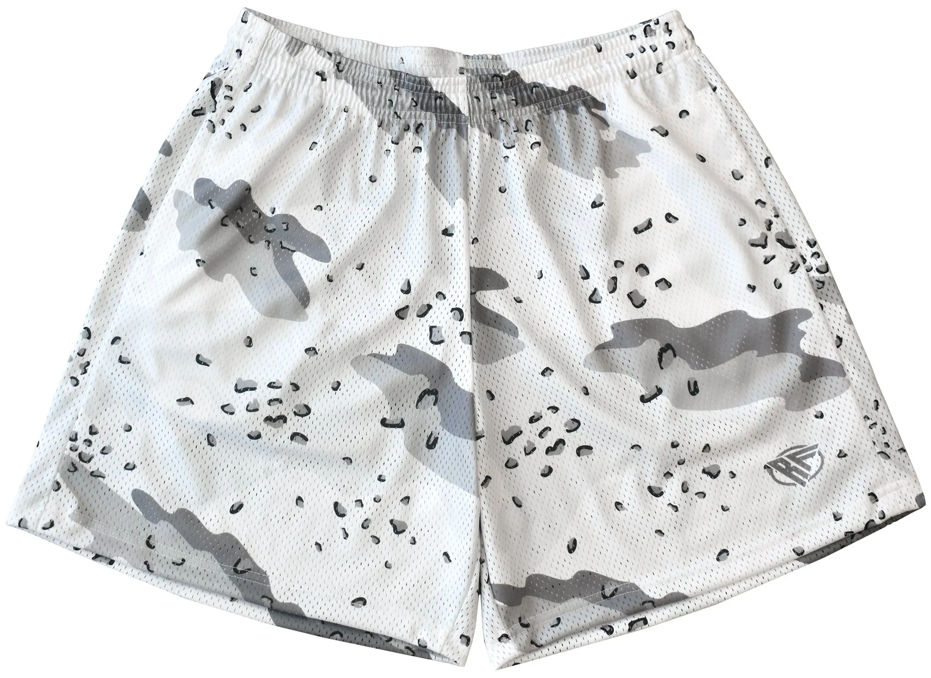 RF Mesh Desert Camo Shorts - White