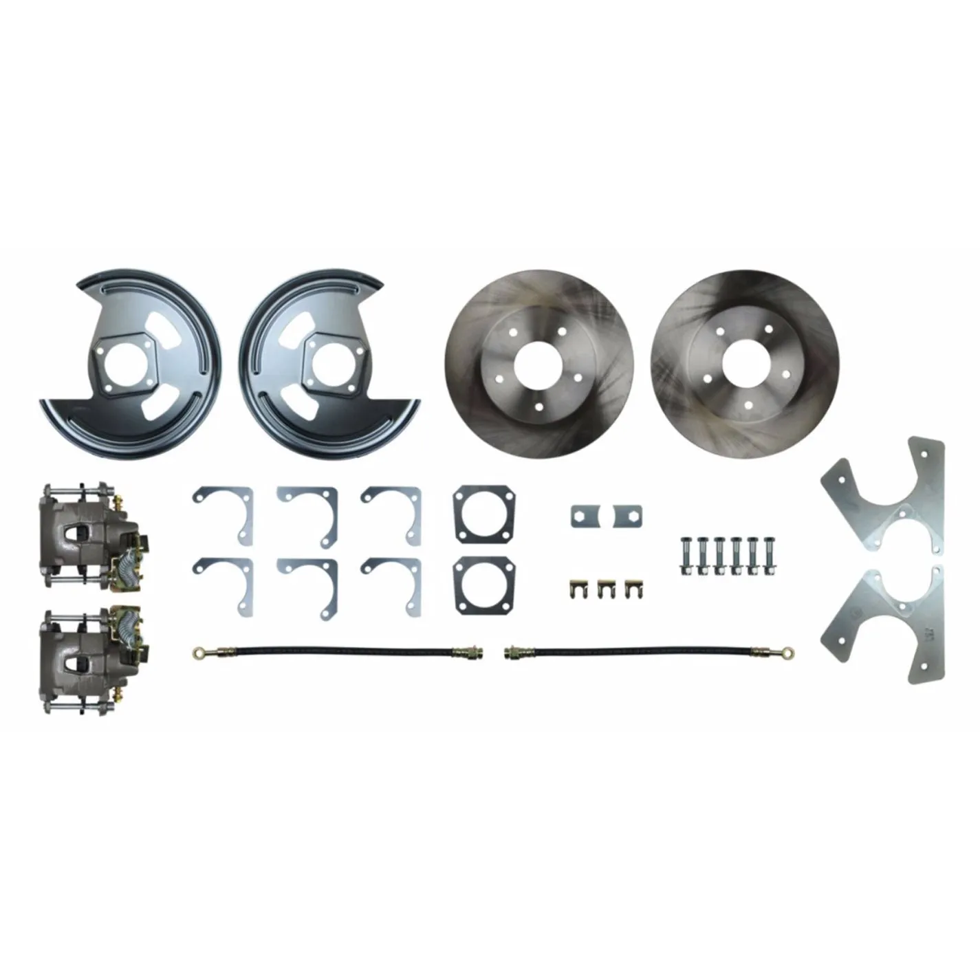 Right Stuff Detailing Street Series Brake System - Disc Conversion - Rear - 1 Piston Caliper - 11.000" Rotors - GM A-Body/F-Body/G-Body
