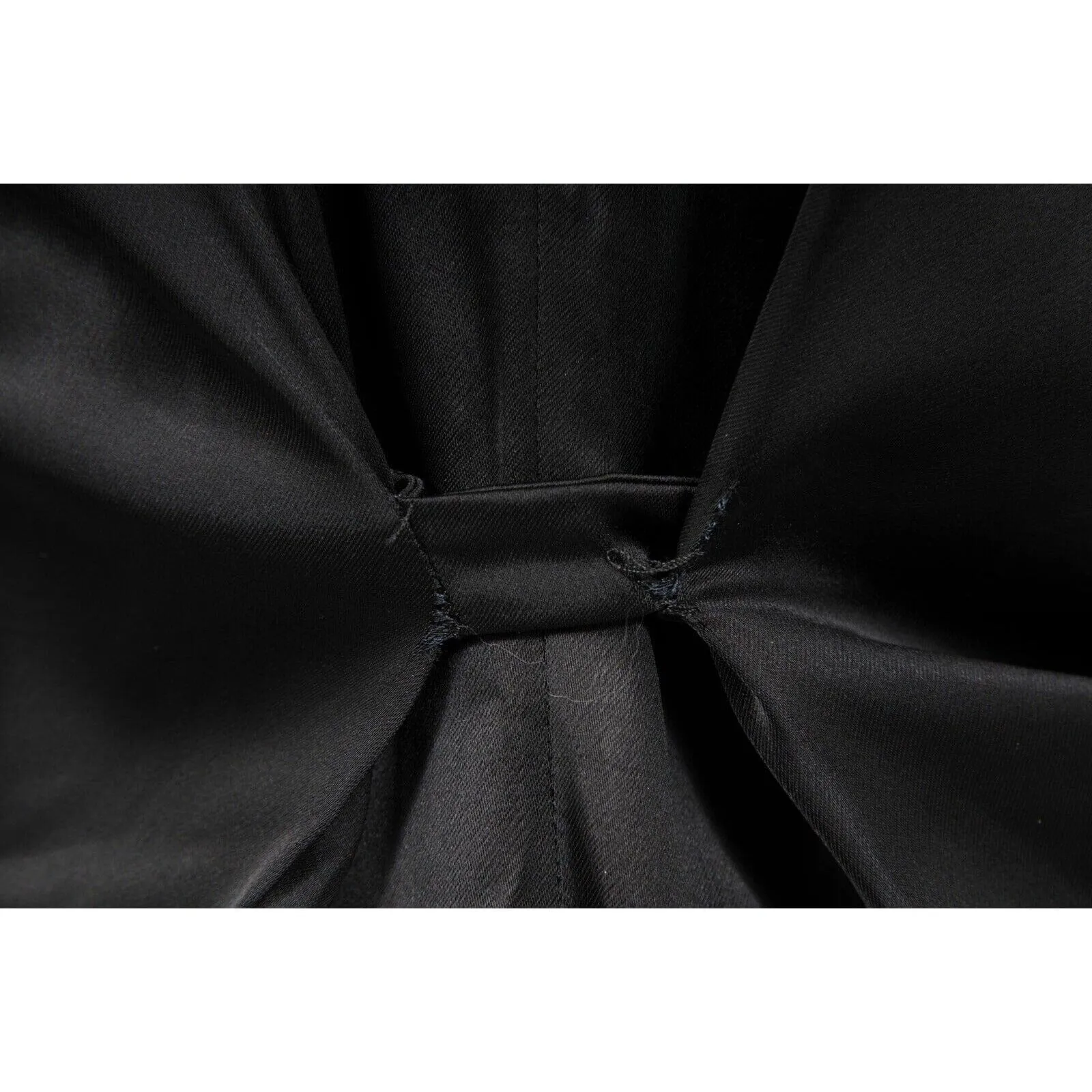 Ruffle Front Zipped Black Viscose Mini Dress Romper