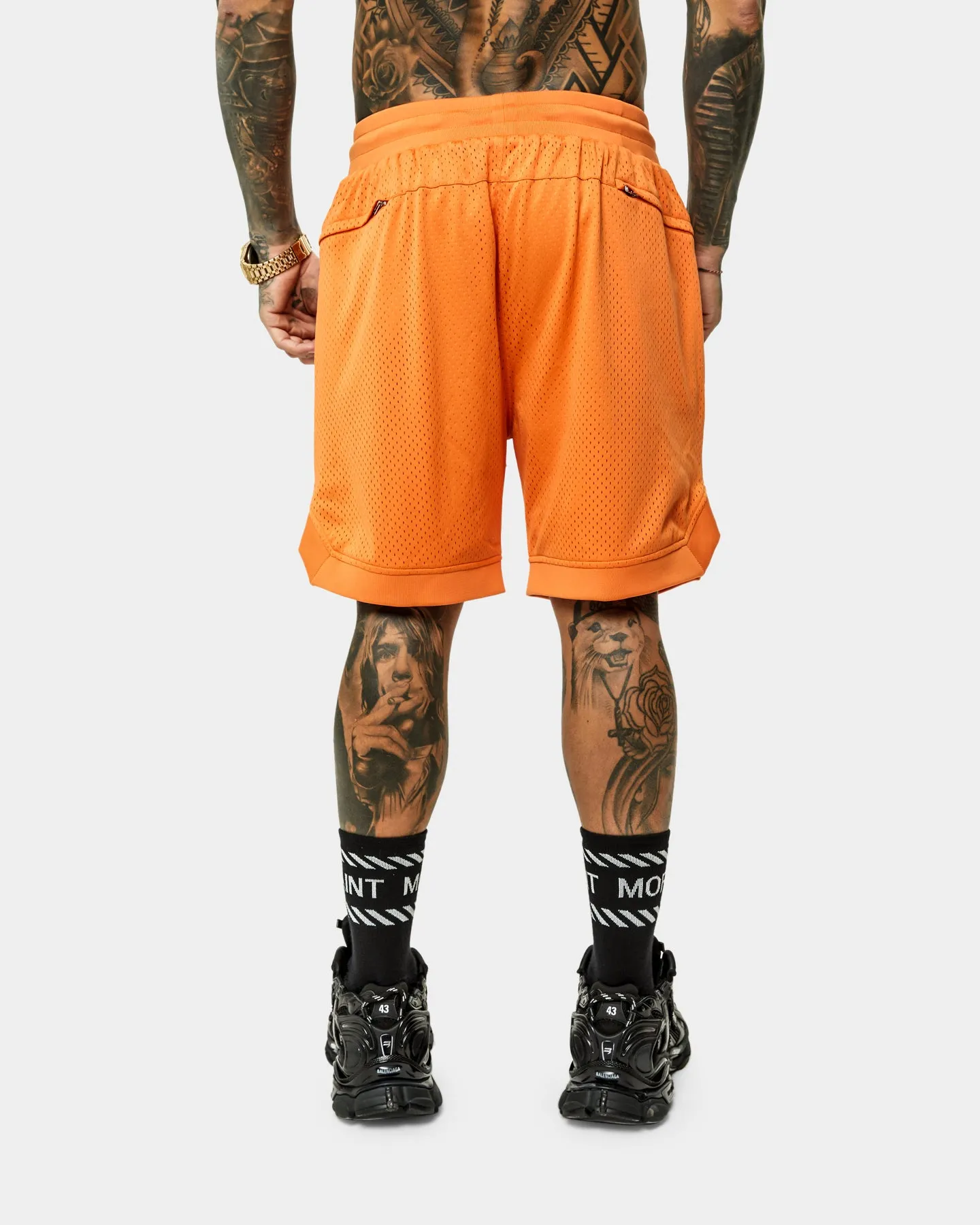 Saint Morta Workshop Basketball Shorts Orange/Black