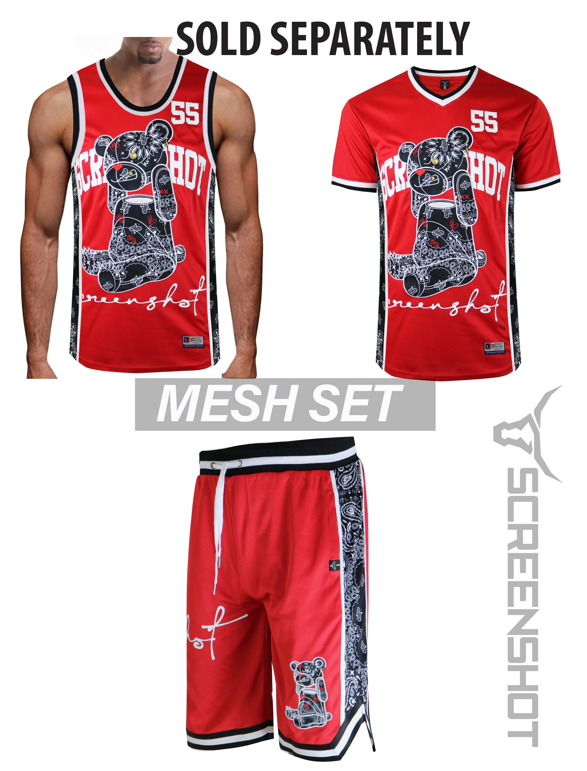 SHORT SLEEVE MESH JERSEY - TS1122 (RED)