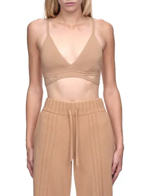 Side Cutout Bralette (A7619P22-CAMEL)