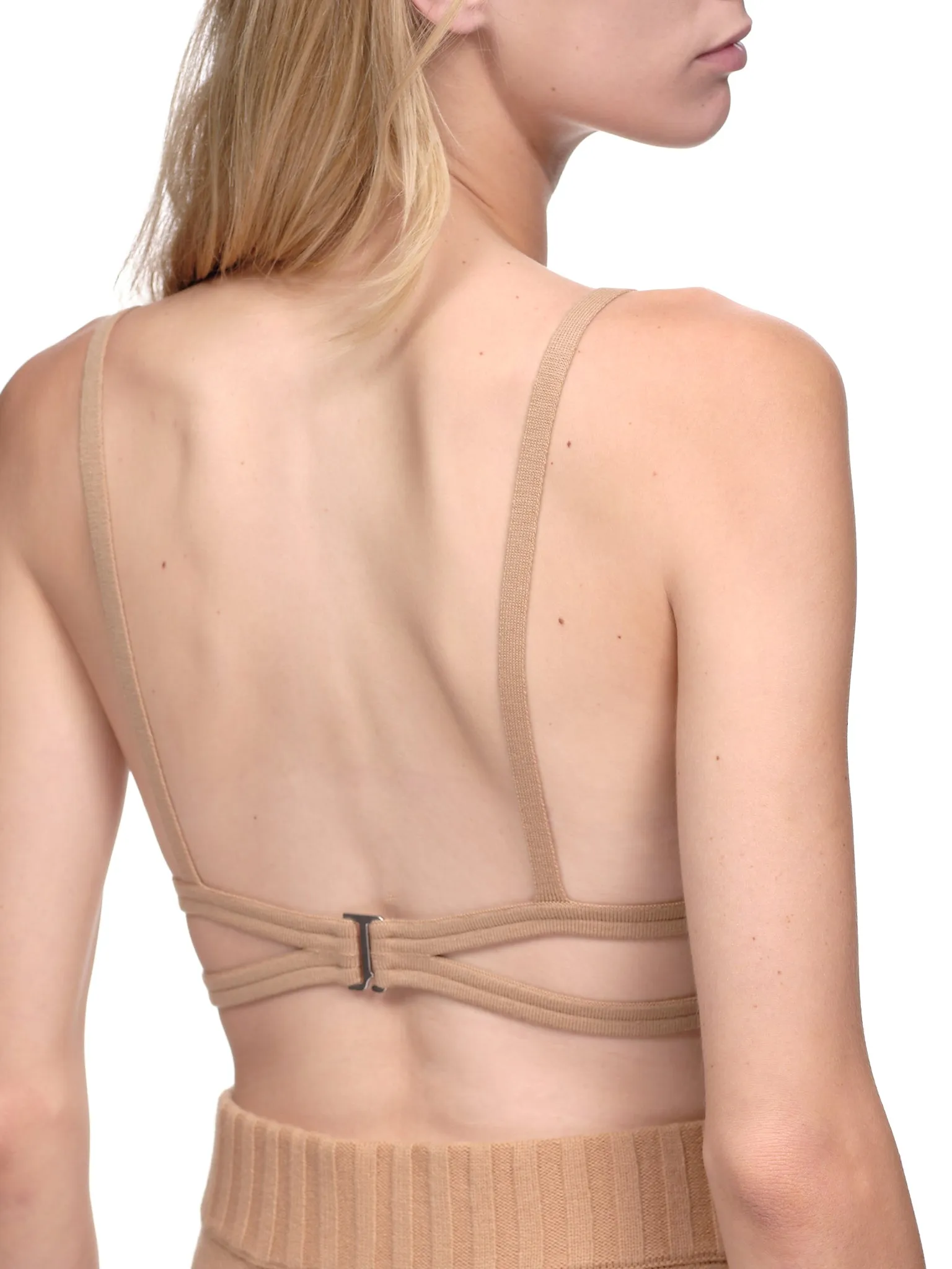 Side Cutout Bralette (A7619P22-CAMEL)