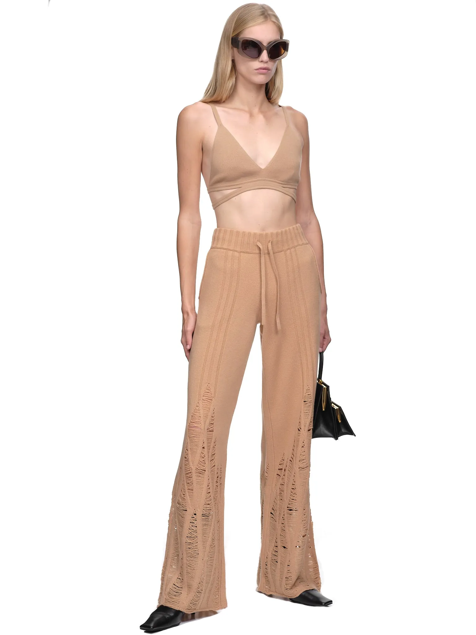 Side Cutout Bralette (A7619P22-CAMEL)