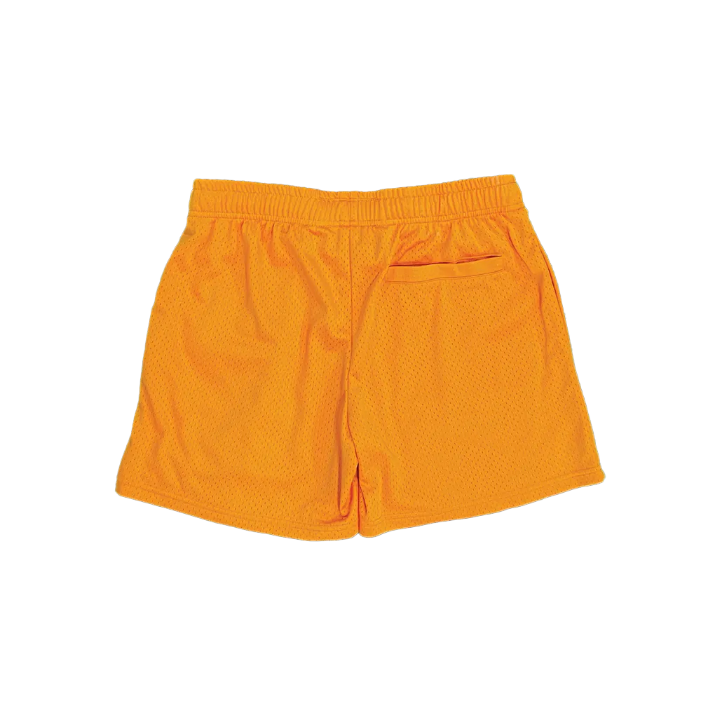 Staple Mesh Shorts || Orange