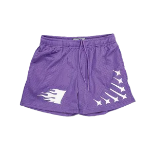 Staple Mesh Shorts || Purple