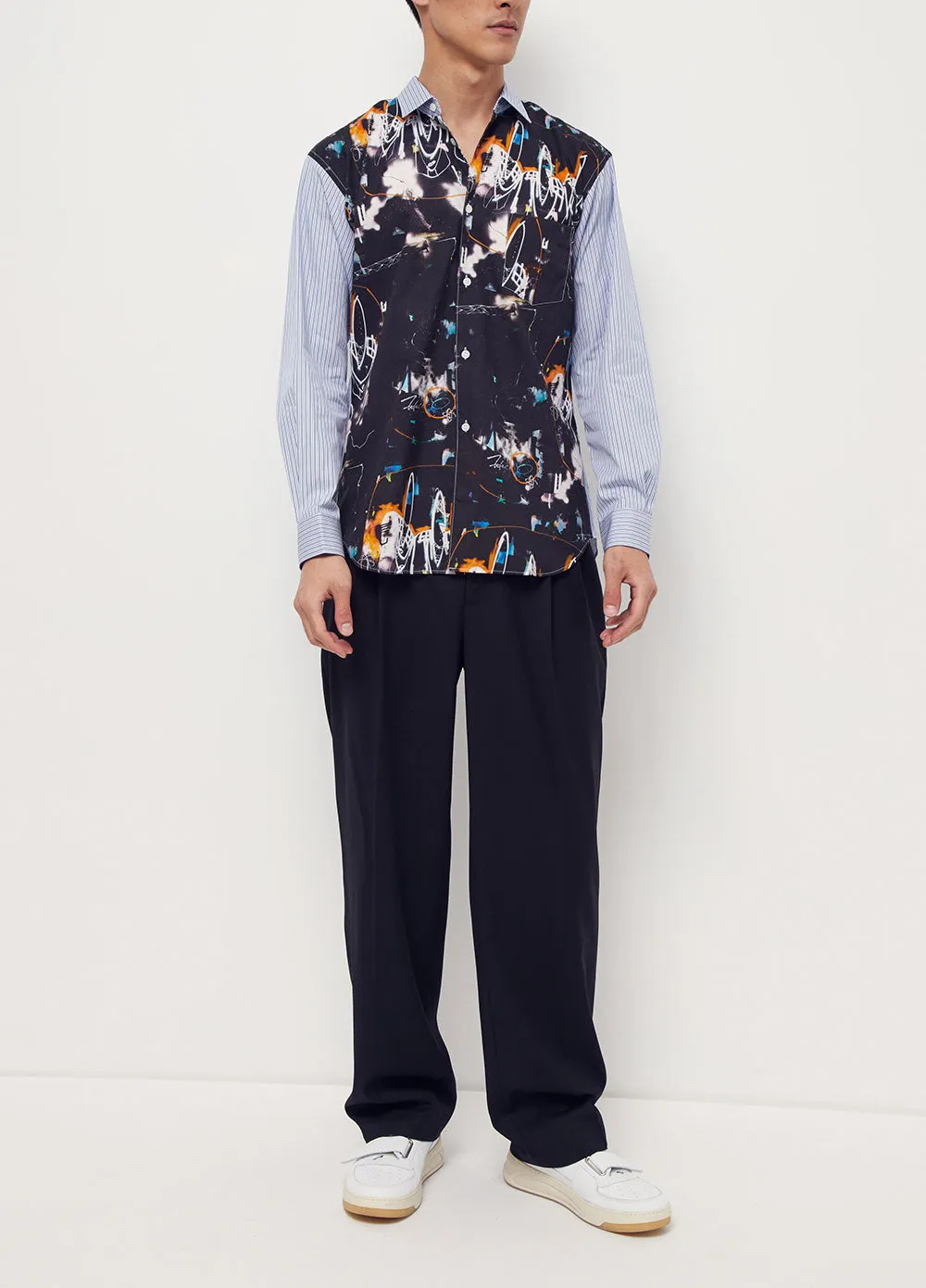 Stripe Futura Print Shirt