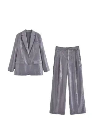 'Tatum'  Sequin-Embellished Blazer Jacket & Pants (Sold Separately)