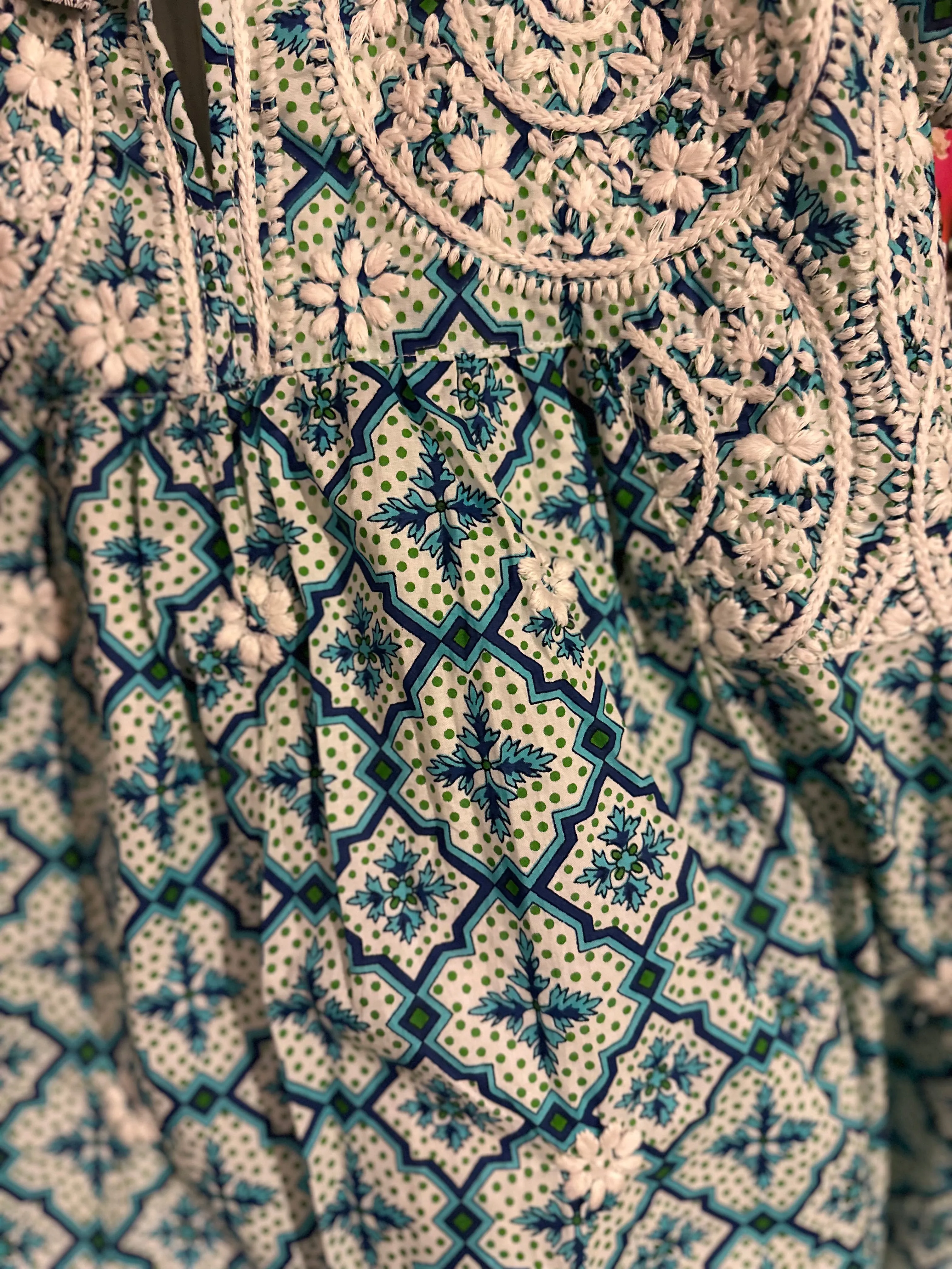 The Key Biscayne Embroidered Cotton Dress