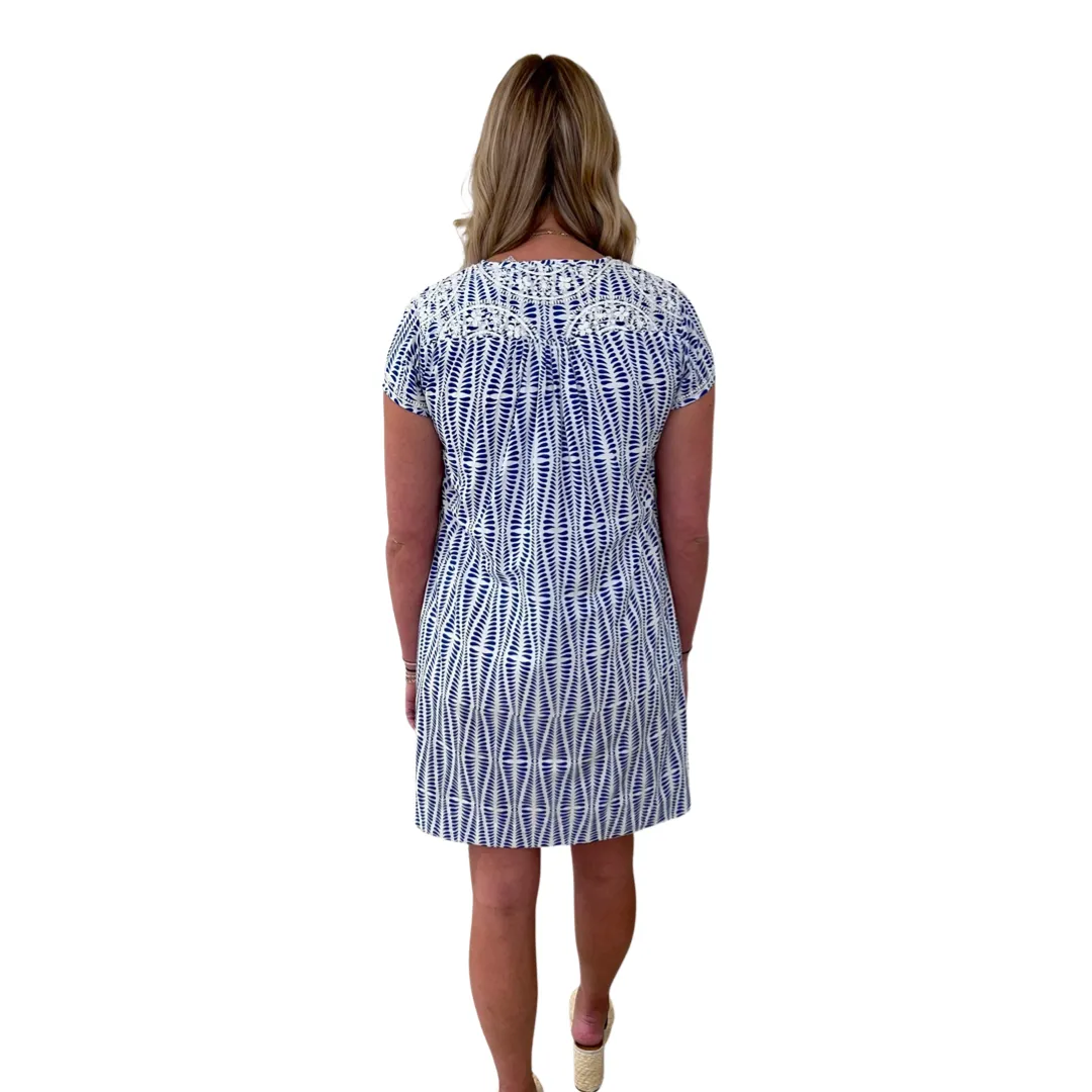 The Key Biscayne Embroidered Cotton Dress