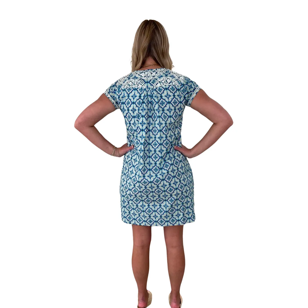 The Key Biscayne Embroidered Cotton Dress