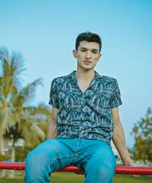 The Swing | Digital Printed Cuban Collared Shirt | Weave Wardrobe