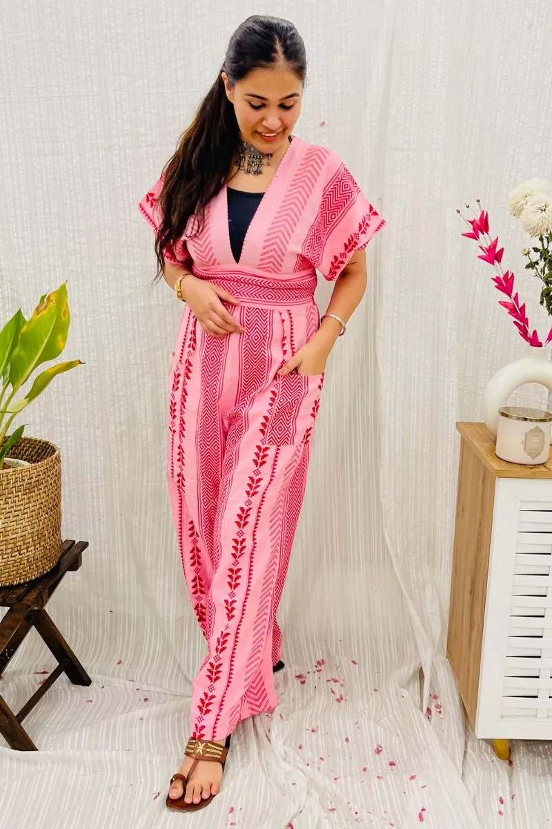 Tribal Embroidered Jumpsuit