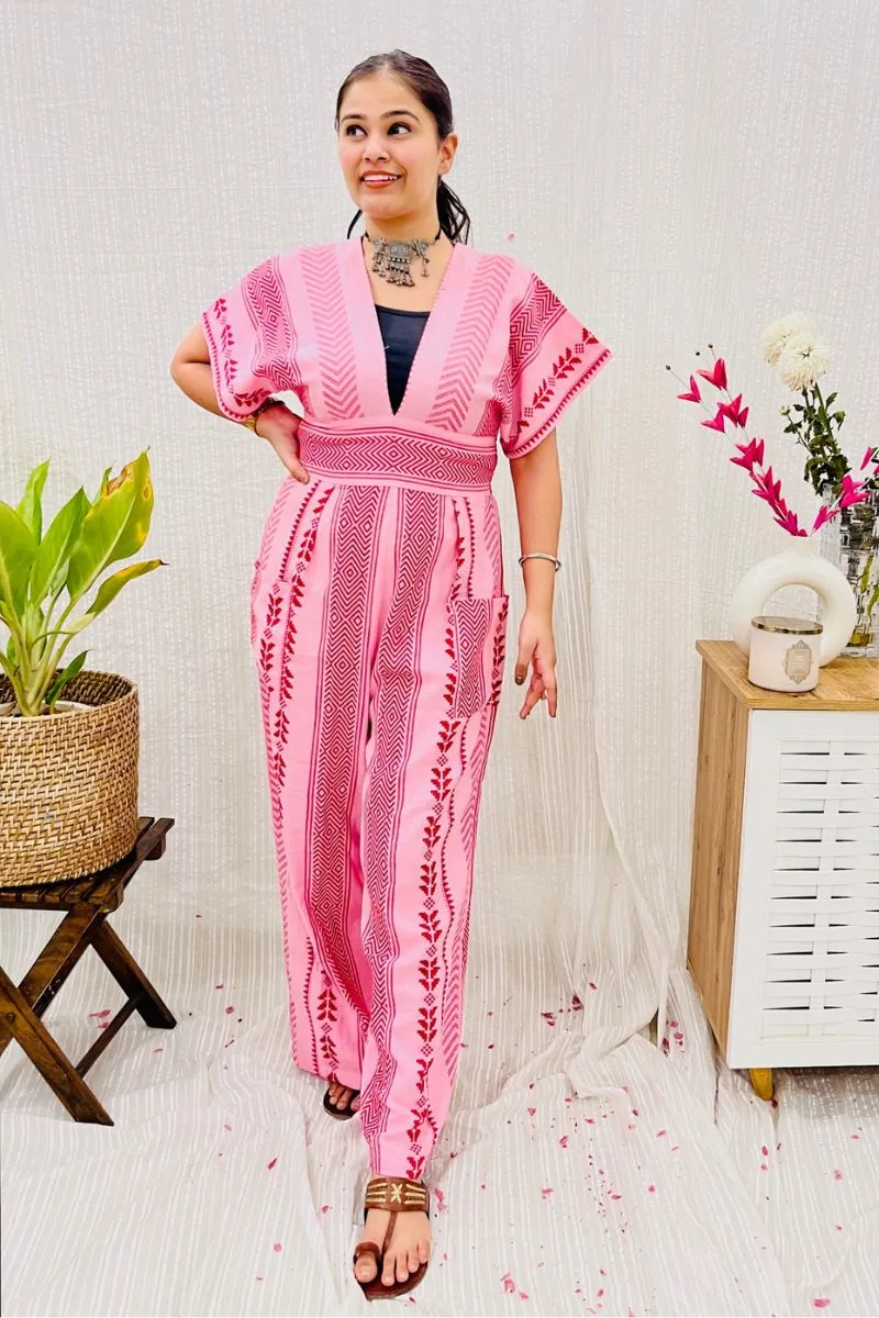 Tribal Embroidered Jumpsuit